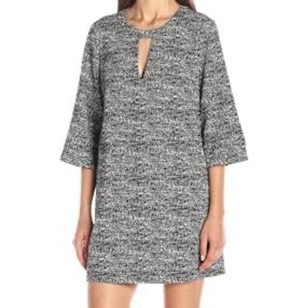 BCBGeneration Womens Black White Print City Dress PAH64J56-003 XS‎ NWT